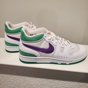 Nike Mac Attack Wimbledon White Grape Purple Court Green FZ2097-101 Men Sz 11